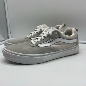 Vans Kyle Walker Pro Shoes Men’s Sz 10 Gray White Wafflecup Bottoms *No Insoles*